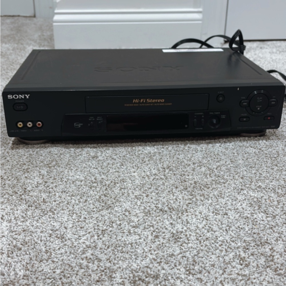 Sony Video Cassette Recorder VCR SLV-N71 with Remote & RCA Cable Tested Working!